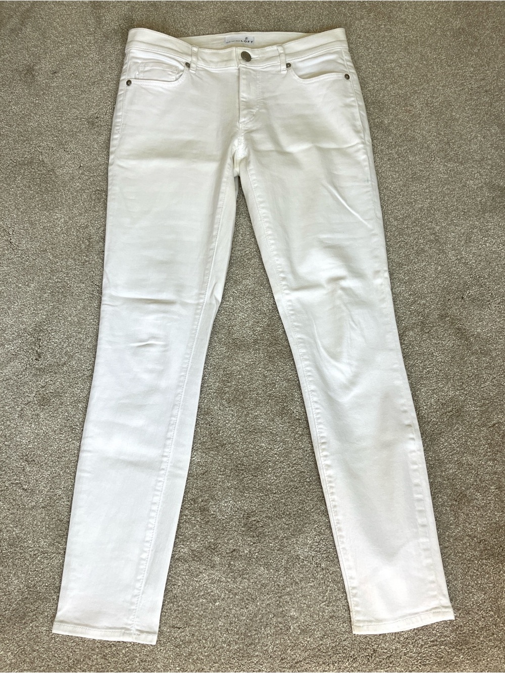 LOFT White Modern Skinny Jeans